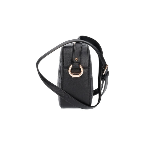 Borsa Donna a tracolla, con motivo logo in tono colore e chiusura zip